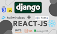 do django, react js websites as a full stack developer