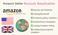 reinstate your suspended, deactivated amazon seller account