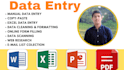 handle data entry tasks efficiently