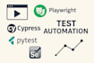 automate with selenium cypress playwright power automate
