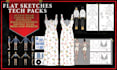 create flats fashion technical drawings and tech packs