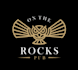 design existing rocks new pub wine logo