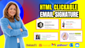 design responsive HTML email signature clickable email signature