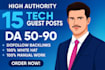 write and publish tech guest post on high traffic technology blogs