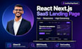 build high converting react nextjs saas landing page