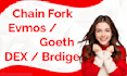build evm l1 l2 chains monad block explorer cross chain bridge dapp evmos geth