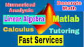 assist you numerical analysis in matlab, linear algebra and calculus