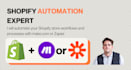 automate your shopify store workflows and processes with make or zapier or n8n
