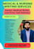 write medical research articles, nursing essays,reports