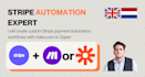create custom stripe payment automation workflows with make or zapier or n8n