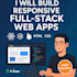 develope website html css javascript nodejs python mysql or any databases