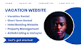 property management website, vacation rental website, hotel, resort website
