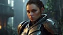 create fantasy, sci fi, character with hyperrealistic style