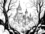 draw simple black and white illustration