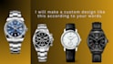 realistic watch design and vector dial design