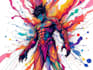 draw a digital abstract art illustration