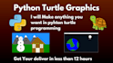 create python turtle graphics, designs, and projects