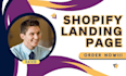 create shopify landing page, product pages using pagefly, virtual assistant