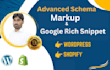 setup schema markup, google rich snippets and data structured error