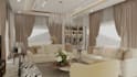 do livingroom, bedroom, kitchen interior design and 3d rendering
