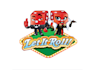 design dice game mascot cartoon logo