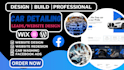 design a professional car detailing website car wash leads via facebook ads