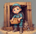design a 2d cartoon character