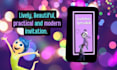 animated digital invitation mp4 inside out 2