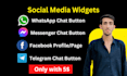 add whatsapp button chat messenger button to website