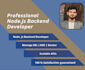 develop a scalable backend API using nodejs express and mongo