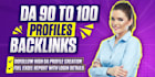 do 20 profile da90 high quality dofollow backlinks link building