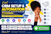 setup zoho CRM hubspot zoho monday CRM pipedrive jobber zapier integration zoho