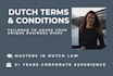 write dutch terms and conditions