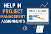 help in project management assignments, gantt chart