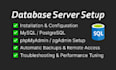 set up mysql, postgresql database server with phpmyadmin, pgadmin