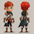 design 2d game character, environment, gui, texture,