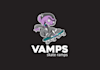 design looking cool vampire skate ramps logo