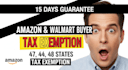 do amazon walmart tax exemption in all us states