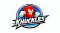 do unique cartoon character knuckles mascot logo 2 day