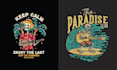 make amazing skeleton summer guitar logo