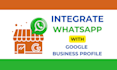 integrate whatsapp with google business profile