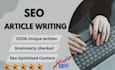 expert SEO article blog post writer google friendly content