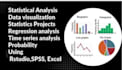 do statistics projects assigned biostatistics using rstudio, python, spss, excel