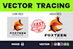professional vectorization for logo and images