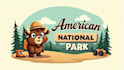 create unique american national park logo within two days