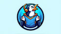 design outstanding penguin logo with express delivery