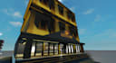 build roblox house model, roblox map, interior, stylized model as roblox builder