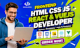 be your frontend developer with html css javascript