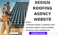 design roofing website roofing landing page roofing installation website