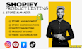 create shopify  product listing store  product optimizing data entry